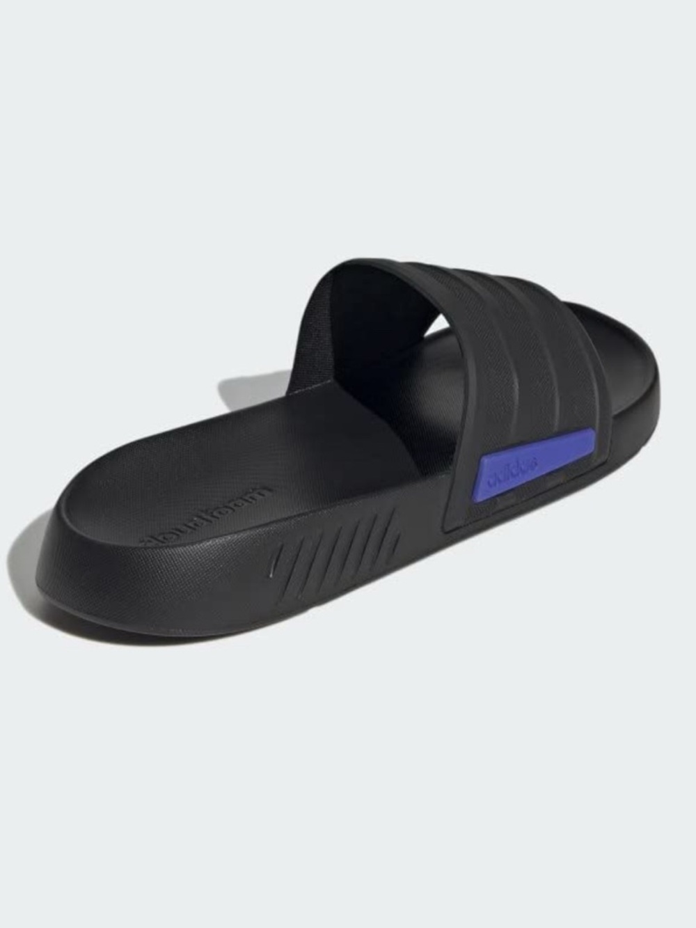 Adidas Men Sz 9 Women’s 10 Adult Uni Racer Tr Slides Black Cloudfoam Sandals New